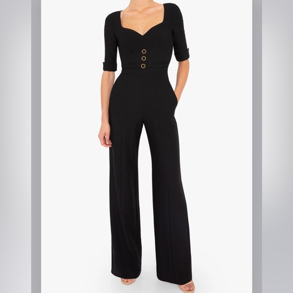 Black Halo Kerry Short-Sleeve Jumpsuit NWT Size 6